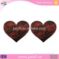 Hot Design Lace Heart Shape Disposable Sexy Girl Nipple Cover Pasties For Ladies